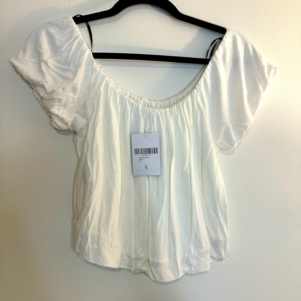 Off shoulder Crop Top